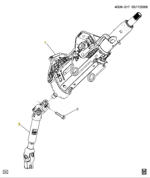 OEM GM Steering Column & Intermediate Shaft 2013-16 Buick