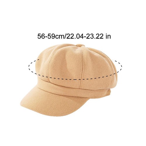 Ladies Women Girl Wool Blend Baker Boy Peaked Cap Newsboy Beret, Retro Hat X8I5 - Picture 19 of 22