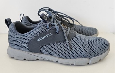 Blaue Textil Schnürschuhe Damen leichte Sneaker Gr. 4,5 (37,5) Merrell Flora Breeze