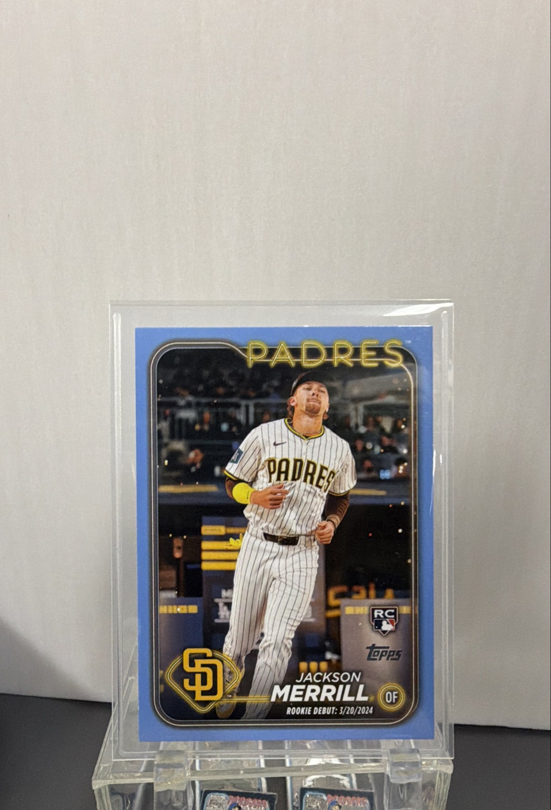 2024 Topps Update Series - RC Jackson Merrill #US169 Father Day Powder Blue /50