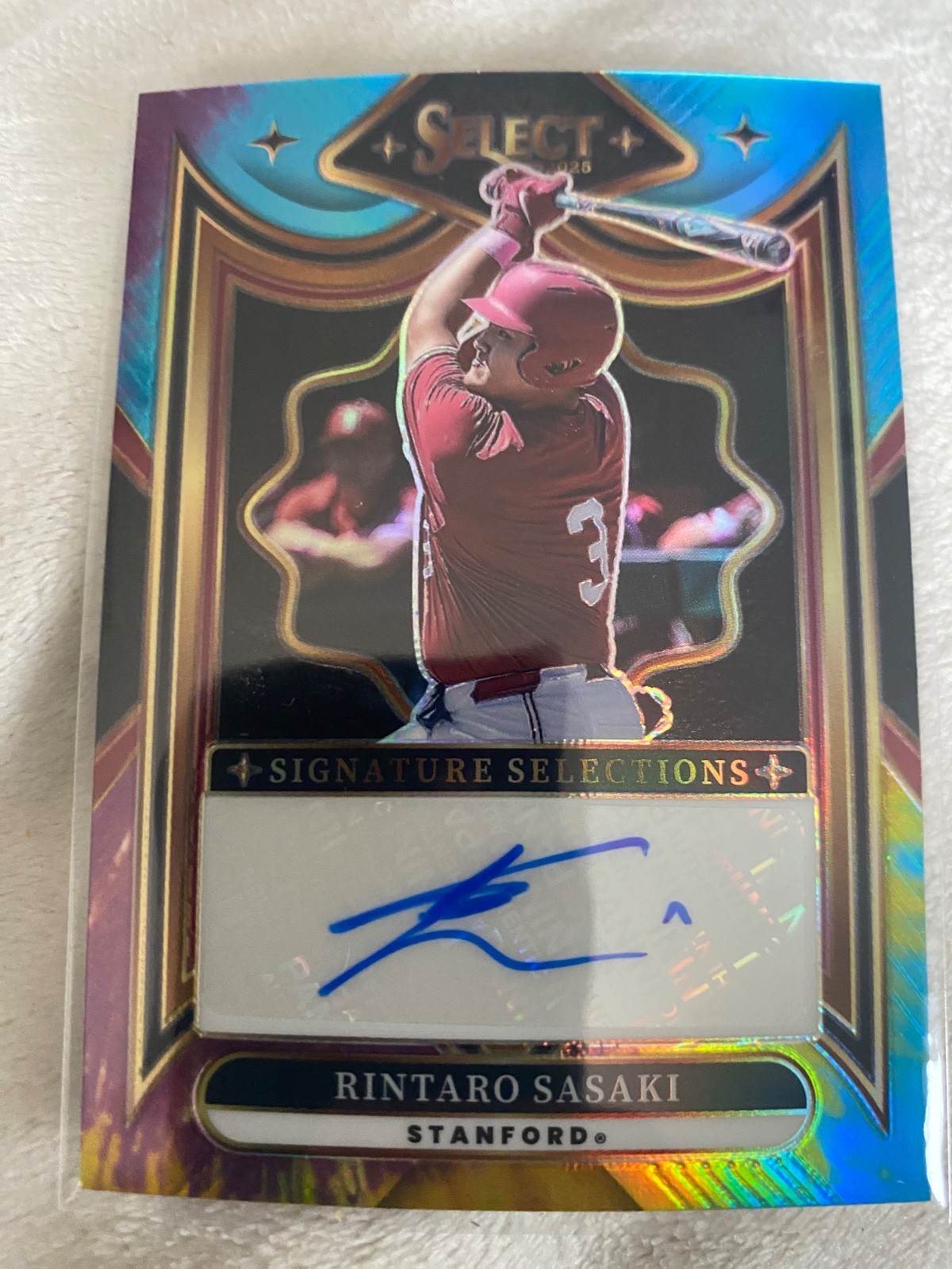 2025 Panini Select Rintaro Sasaki SS-RS Signature Selections Tie-Dye /25