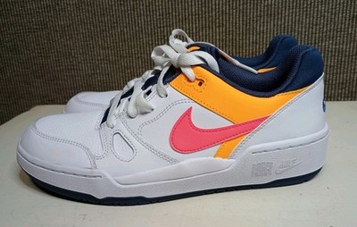 MEN Nike Full Force Low Sneakers Size 8 White / Racer Pink-Blue (HF4846 100)