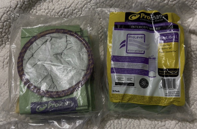 2 New 10-Pack Genuine ProTeam Intercept Micro Filter 6qt Vacuum Bags ~ Sealed