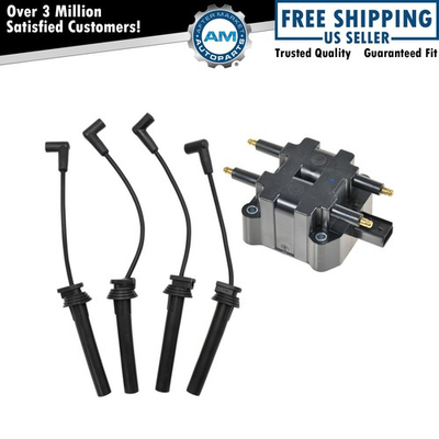 #ad Ignition Engine Spark Plug Wire amp; Coil Kit Set for Sebring Neon Stratus $56.95