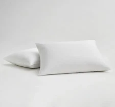 Garnier-Thiebaut, 10 queen pillowcases, 100% ELS Cotton White, Luxury Hotel