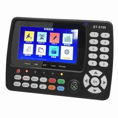 ST5150 DVB-S2 T2 C Combo HD Satellite Signal Finder 43 Inch LCD H265