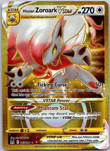 Hisuian Zoroark VSTAR (213) (Secret) Holo Secret Rare SWSH11:Lost Origin 213/196
