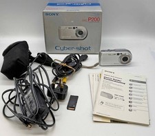 Silver Sony Cyber-Shot DSC-P200 7.2MP Digital Camera - In good working order