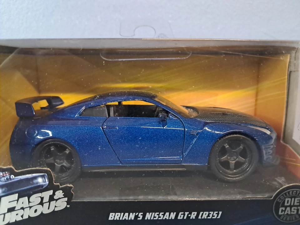 Fast And Furious 1/32 Diecast Car Nissan Gt-r R35 Blue - Image 2 of 4