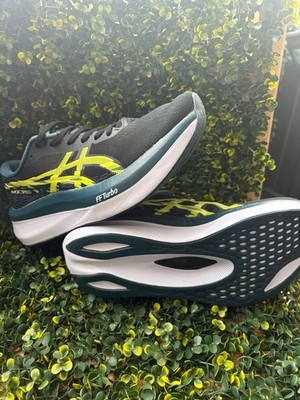 ASICS Magic Speed Herren Laufschuhe FF Turbo Sneaker Mesh Schwarz/Gelb