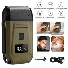 Mens USB Electric Shaver Trimmer Razor Rechargeable Hair Beard Shaving Machine