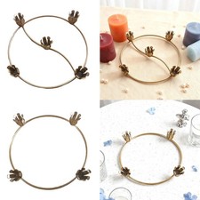 Taper Metal Candle Holder Advent Wreath Ring for Centerpieces Home Wedding