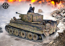 1/35 Gebaut Built Tiger I with Interiors Scale Model Painted