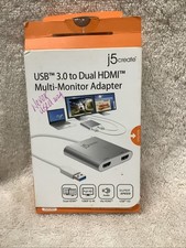 j5create USB 3.0 to Dual HDMI Multi Monitor Adapter 365 N1918 C0:Open B. F19F