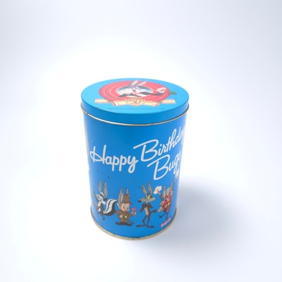 Vintage 1991 Happy Birthday Bugs 50th Anniversary Brach's Jelly Beans Tin