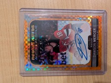 2021-22 O-Pee-Chee Platinum Rookie Autos Orange Checkers #R-DM Dawson Mercer /15