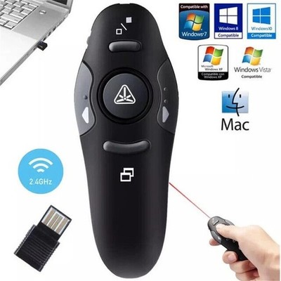 Kabelloser USB PPT Presenter Powerpoint Clicker Präsentation Fernsteuerung Stift