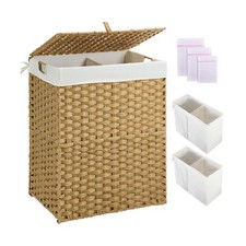 Greenstell Laundry Hamper with lid, No Install Needed, 110L Wicker ... Fast Ship