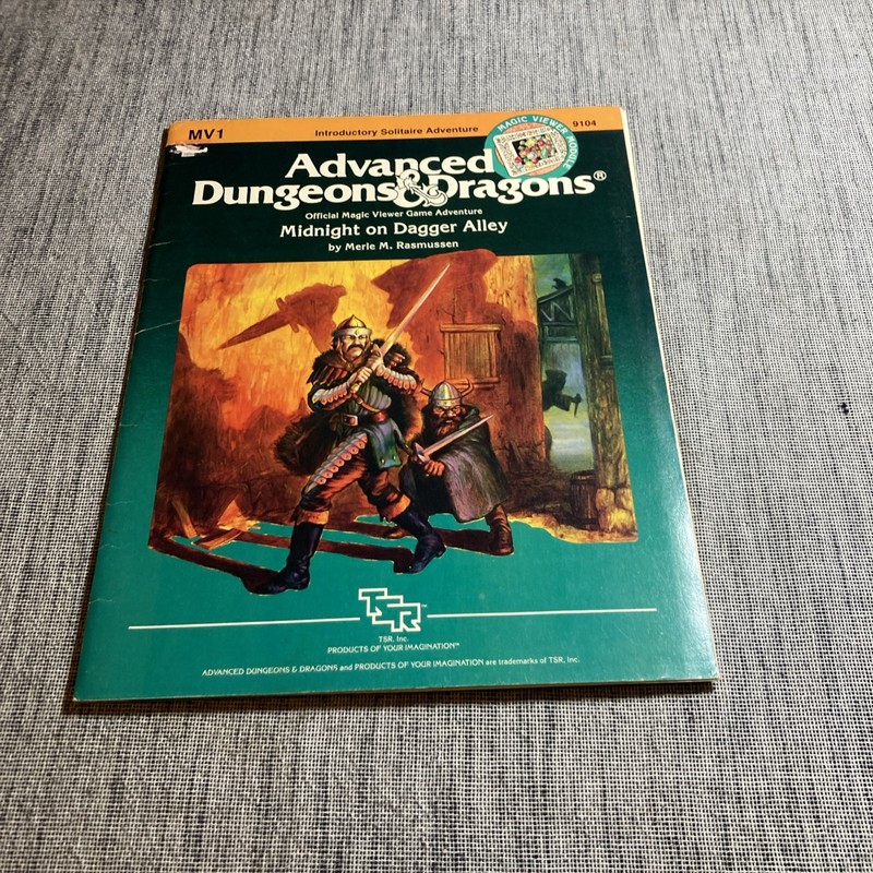 Advanced Dungeons & Dragons MV1 MIDNIGHT ON DAGGER ALLEY 1984 TSR 9104