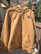 Carhartt Women's Clarksburg Graphic Sleeve Sweatshirt Hoodie Medium 8-10 Relaxed