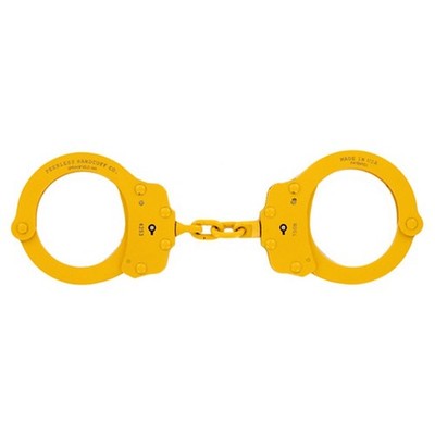 Peerless Model 750C Chain-Linked Colored Handcuffs & Keys 750Y Cuffs, Yellow