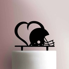 Fußball Herz - Acryl Tortenaufleger