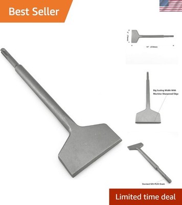 3'' x 10'' Thinset & Tile Scaling Chisel - Compatible with All SDS-Plus Hammers