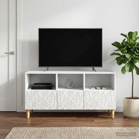 Tv-Schr?Nk 102 X 34,5 X 50 Cm Wei? Holzwerkstoff