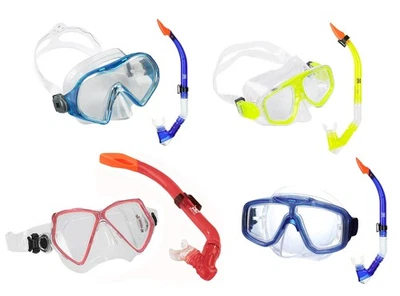 Balzer 4er Schnorchelset 4 Tauchmasken 4 Schnorchel Erwachsene Kinder Jugendlich - Bild 1 von 4