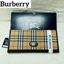 Burberry Long Wallet Nova Check Plaid Authentic near mint gift