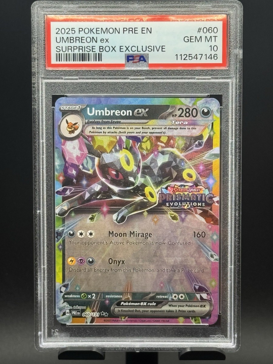 PSA 10 Umbreon Ex 060 Stamped Prismatic Evolutions Surprise Box | eBay