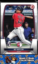 Bo Naylor 2023 Bowman #60 Cleveland Guardians Rookie RC