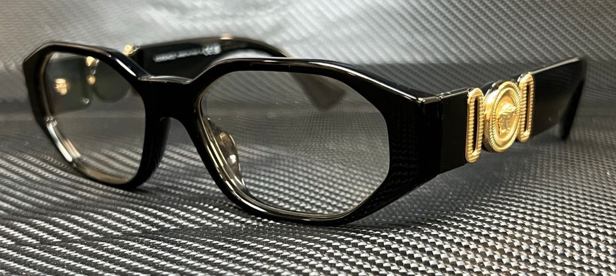 VERSACE VE3320U GB1 Black Clear Men's 56 mm Eyeglasses