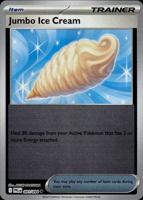Pokemon TCG Reverse Holo Card Jumbo Ice Cream ME02: Phantasmal Flames 091/094