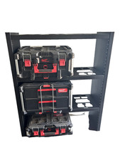 1 & 1/2 width Van Shelving System for Milwaukee Packout for van storage