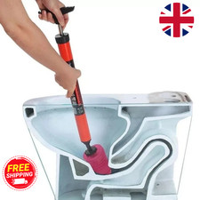High Pressure Toilet Drain Sink Unblock One Shot Toilet Pipe Plunger Fast Tool
