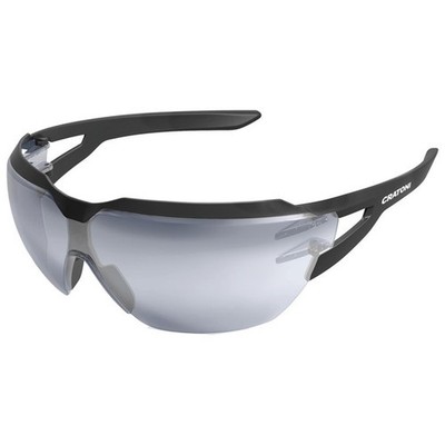 Cratoni Sonnenbrille C-Active photochr. sw matt, Glas transp.,silber verspiegelt