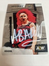2023 Upper Deck AEW Allure Card Abadon Autographed Card #85 B-37