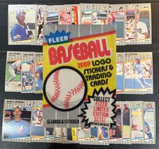 1989 FLEER MLB BASEBALL Cards Complete Your Set U Pick Ken Griffey Jr. 1/3