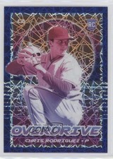 2021 Panini Chronicles Overdrive Blue Velocity Prizm Chris Rodriguez #3 0c6