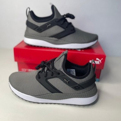 Puma Pacer Next Cage Kids Sneakers Gray Black 372108-01 Size 6C