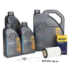 8L ORIGINAL 5W-40 MB 229.5 Motor&ouml;l HENGST &Ouml;lfilter f&uuml;r MERCEDES M112/113/272/273