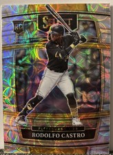 Rodolfo Castro 2022 Panini Select Baseball Silver Scope Prizm Rookie Card No. 7. rookie card picture