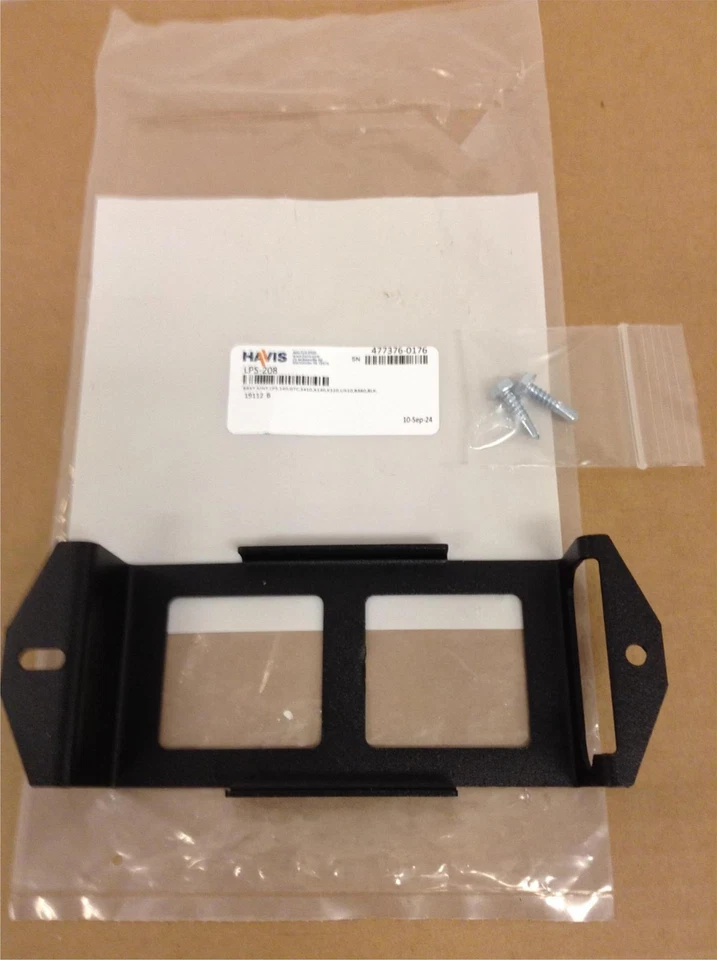 NEW Havis LPS-208 Accessory Bracket For Panel Mounting w/ Manual & Screws - Image 3 of 4