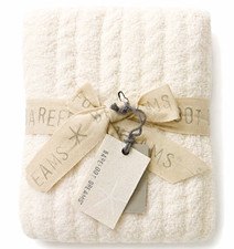 Barefoot Dreams CozyChic Cable Knit Infinity Scarf Cream Women BDWCC20563