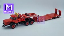 CAMION BERLIET TBO 15 M3 6X4 SEMI-REMORQUE PORTE-ENGINS 1960 ROUGE IXO 1/43