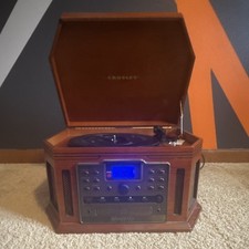 Crosley Rochester Brown Record Player  Turntable with Digital Display