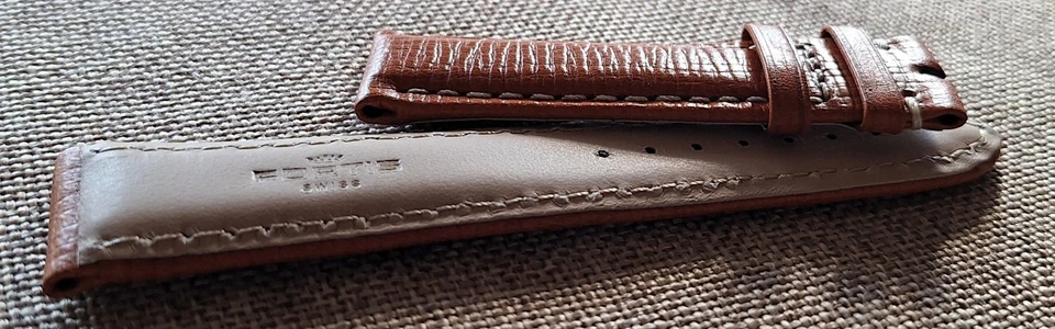 FORTIS CINTURINO CUOIO mm.20 GENUINE LEATHER STRAP Foto 3 de 3