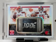 2019 Panini Impeccable Baker Mayfield and Odell Beckham /20