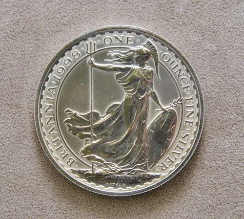 1998 Silver Britannia 1 oz — photo from the most recent tracked eBay sale